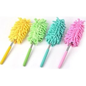 Resim Buffer® Teleskopik Mikrofiber Pratik Uzayabilen Toz Alma Fırçası Aparatı 