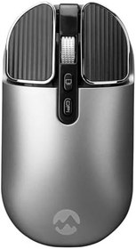 Resim Everest SM-620 2in1 Bluetooth+2,4Ghz Şarjlı Metalik Süper Sessiz Mobil-TV-PC Destekli Kablosuz Mouse (GRİ) 