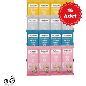 Resim Dr.sacchi Creamy Snack Karışık Sıvı Kedi Ödülü 4x14gr 16 Adet 