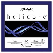 Resim D'Addario H614 3/4M Helicore E Kontrabas Teli (Mi) 