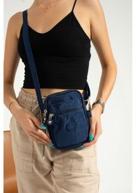 Resim Nemo Bags Lacivert Unisex Telefonluk, Cüzdan, Kartlık, Çapraz Askılı Omuz Çantası, 18x13cm Lacivert 