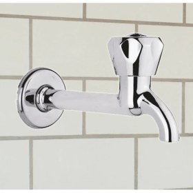 Resim LaMiaSeta Standart Çevirmeli Banyo Lavabo Musluğu-Uzun Musluk Krom-Bs 