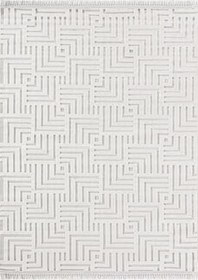 Resim Endülüs Serisi Yumuşak Yüzey Peluş Post Shaggy Çocuk Odası Oturma Odası Salon Mutfak Halısı, ANDALUS-1005A-MOTTO-150X500 