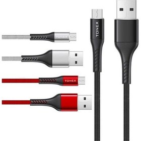 Resim Tonex Delta Serisi Micro Usb Qc3.0 3.4A Usb Şarj Ve Data Kablosu (538255599) 