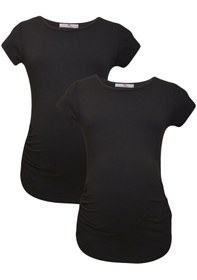Resim Luvmabelly Myra2009 2009 Hamile Tshirt Seti-siyah 