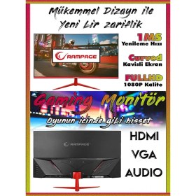 Resim Braventa Collection Zeiron SX75 I7-860 16GB 240GB GT730 24 Dual Curved Oyuncu Masaüstü Bilgisayar 