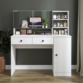 Resim Makyaj Masası - Ella - Beyaz / 120 Cm 