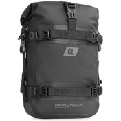 Resim Hallow Rhinowalk 6L MT2206 Tamamen Su Geçirmez Motosiklet Tampon Çantası Siyah 