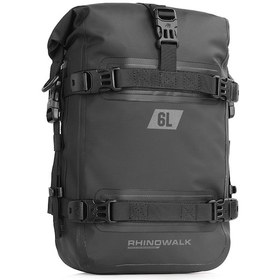 Resim Hallow Rhinowalk 6L MT2206 Tamamen Su Geçirmez Motosiklet Tampon Çantası Siyah 