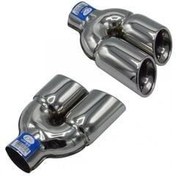Resim Universal Krom Egzoz Ucu Çiftli S Model Sol Çıkış 76×100 800-004L 