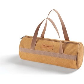 Resim Wezone Kamp Çadırı Çivi Ve Çekiş Saklama Çantası - Portatif Kumaş Organizatör Haki 