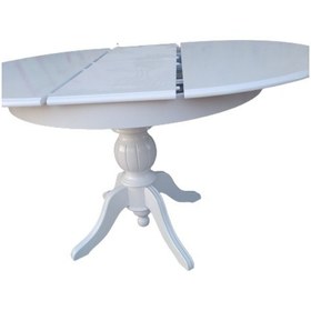 Resim Bengimobilya Baba Ihlamur Ağacı Ayak Açılır Masa 120 Cm Ahşap Mdf Parlak Beyaz (476076384) 