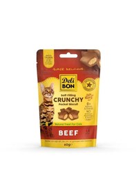 Resim Delibon Chrunchy Sığır Etli Kedi Ödül Bisküvisi 60 G 