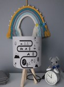 Resim BelezaHome Gri Kamp Yolu Dekoratif Çocuk Odası Abajur 