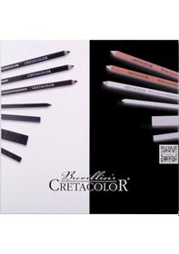 Resim Black & White Box Drawing Set Premium Eskiz Çizim Seti 25'li Ahşap Kutu / 40025 