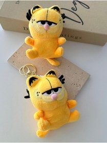 Resim muyoso 2'li Garfield Peluş Karakter Anahtarlık ve Çanta Süsü 
