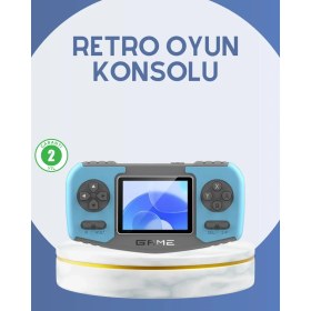 Resim Çocuklara Özel Retro Oyun Konsolu Portatif Eğlence Cihazı Tdms-07 