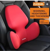 Resim Maxaccess Eudora Araç Koltuğu Yastığı Kırmızı Yumuşak Hafızalı Sünger Çıkarılabilir Kılıf 