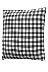 Resim AfgTech Piknik Seti 170x170cm Piti Kareli Piknik Örtüsü, 40x40cm 4 Adet Minder Siyah 