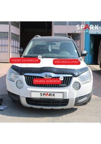 Resim Skoda Yeti 2009-2013 Yılları Arası Uyumlu Ön Kaput Rüzgarlık 4mm Siyah 