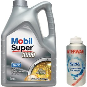 Resim Mobil Super 3000 Formula R 5W-30 Motor Yağı 5 L + Klima Temizleyici 150 ML 