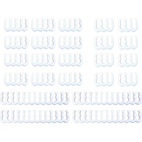 Resim 24PCS/SET 6/8/24 Pin Kablo Tarağı/kelepçe/klip/klip/organizatör 3-3.6mm Kablolama Beyaz 