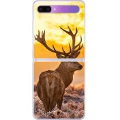 Resim Qichengda Elk Desenli Kapaklı Telefon Kılıfı (Yurt Dışından) 