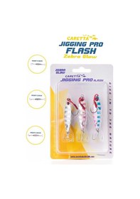 Resim Caretta Jigging Pro Flash Zebra Glow Jig Yem 