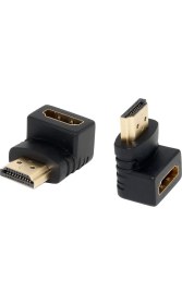 Resim Wozlo 90° Köşe Dirsek HDMI Çevirici Erkek-Dişi Bağlantı Tipi Uzatma Adaptörü 