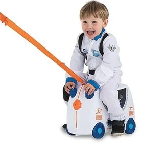 Resim Trunki Tekerlekli Binilebilir Çocuk Bavulu - SAKS 