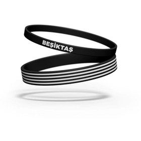 Resim Beşiktaş Lisanslı 2'li Bileklik Siyah Kartal Ahşap Kutulu 