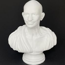Resim Mahatma Gandi Büst Aktivist Gandhi Heykeli 15 cm 