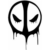 Resim Deadpool Oto Motor Laptop Duvar Folyo Sticker 25 X 35 