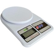 Resim teknotrust Dijital Mutfak Terazisi 5 Kg Beyaz, hassas ölçüm için ideal. 