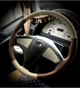 Resim Genel Markalar DİKİŞLİ DİREKSİYON KILIFI BEJ DERİ KAHVE DERİ SİYAH DİKİŞ FORD 3230 İCİN 