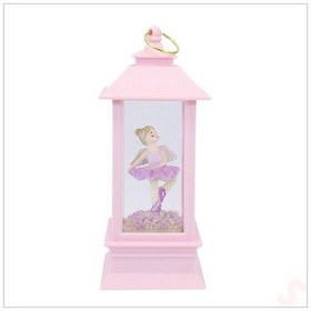 Resim Uçuşan Simli,12,5cm X 5cm Led Işıklı Balerin Fener Küre - C 