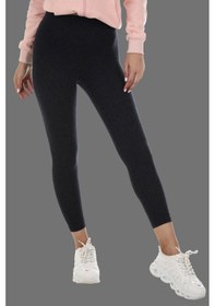 Resim Kadın Siyah Içi Peluşlu Kışlık Termal Tayt Içlik Tayt Pantolon Tayt Koşu Taytı SiYAH 