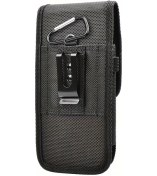 Resim Primepickings Siyah Nylon Cep Telefonu Bel Çantası 6 3 6 7 İnç Kart Ve Anahtarlık Askılı 