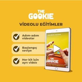 Resim Salyangoz Tığ Kiti Yeni Başlayanlar İçin Videolu Amigurumi Örgü Oyuncak Seti- Pratik Örgü İp 