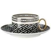 Resim Versace Çay Fincan-Tabak Signature Black 