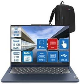 Resim Lenovo Ideapad Slim 5 Intel Core I7 13620H 16GB Lpddr5 1tb SSD WIN11HOME 14" OLED Wuxga IPS Dokunmatik Bilgisayar ID83KX003TTRP02 + Zettaçanta 
