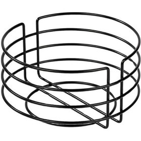 Resim Edora Home Siyah Paslanmaz Yuvarlak Ekmek Sepeti Makrome - Çok Amaçlı Metal Siyah 