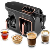 Resim Karaca 6 In 1 Latte Cappuccino Ve Közde Türk Kahve Makinesi - 10 Fincan Kapasiteli 