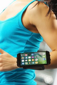 Resim TEKNIKDUNYASI Kola Takılan Telefon Tutucu Su Geçirmez Orjinal 