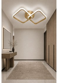 Resim Tilya Led Plafonyer Avize Beyaz Işık Eskitme 