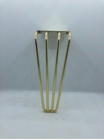 Resim KARAKOÇ Metal, 4 Mil 20 Cm Gold Berjer,koltuk, Mobilya Ayağı (4 Adet) 