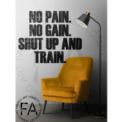 Resim GMWAX No Pain No Gain Motivasyon Duvar Özel Yeni Stickerı 