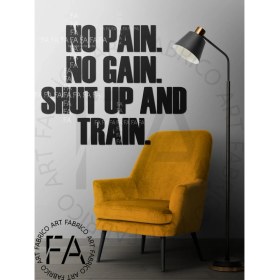 Resim GMWAX No Pain No Gain Motivasyon Duvar Özel Yeni Stickerı 