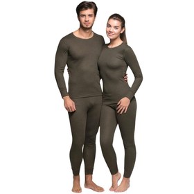 Resim Yetişkin Termal İçlik - Thermoform - Heavy - Unisex - Haki - S 