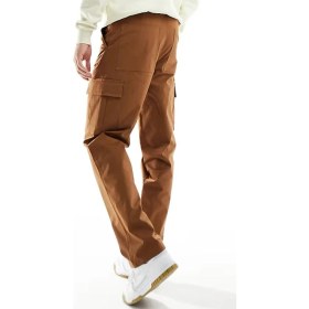 Resim Nike Club Chino Woven Trousers Canvas Cargo Pant Dokuma Canvas Kargo Cepli Pantalon Kahverengi 